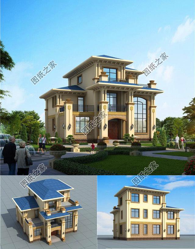 最新農村二層半房圖片，漂亮又實用，你們喜歡第二套還是第三套