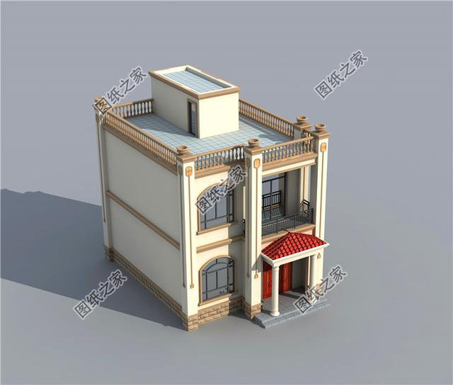 農(nóng)村建房二樓設(shè)計圖，造價經(jīng)濟(jì)，城里買房不如回家建房