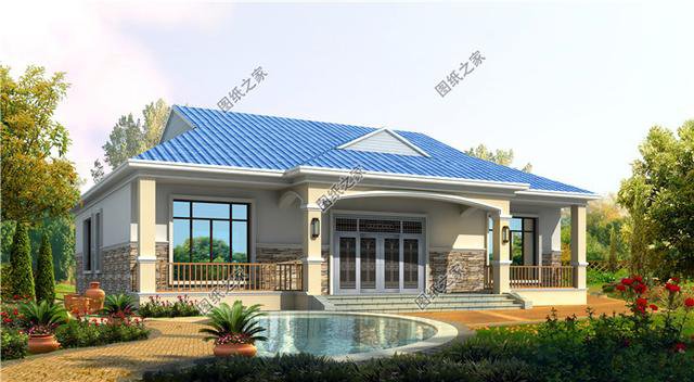 農(nóng)村三室一廳設(shè)計圖，外觀大氣，布局實用又合理，真不錯！