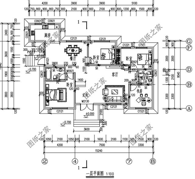 農(nóng)村三室一廳設(shè)計圖，外觀大氣，布局實用又合理，真不錯！