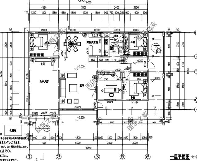 農(nóng)村三室一廳設(shè)計圖，外觀大氣，布局實用又合理，真不錯！