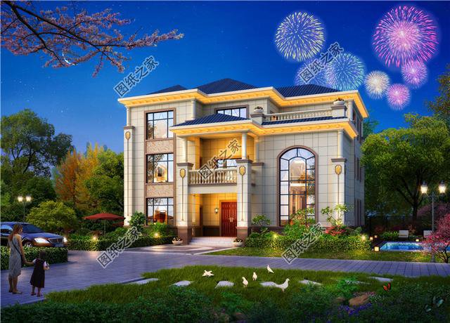 16米三開間三層別墅設(shè)計圖，多窗多陽臺設(shè)計，難得的好戶型