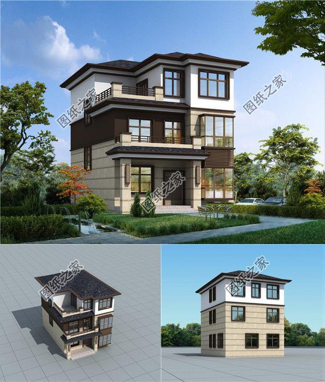 三層三間農(nóng)村房子圖紙，實用上檔次，建好后村里人都羨慕