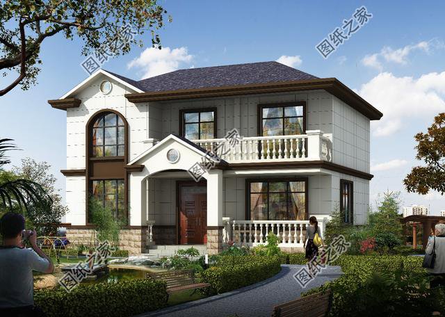 12米乘9米寬二層小別墅，獨具一格，真是太接地氣了