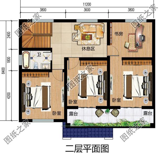 12米乘9米寬二層小別墅，獨具一格，真是太接地氣了