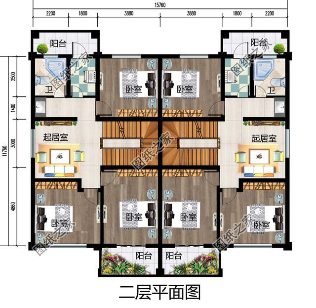 現(xiàn)代簡(jiǎn)約二層雙拼別墅，時(shí)尚美觀，兄弟攜手奔小康