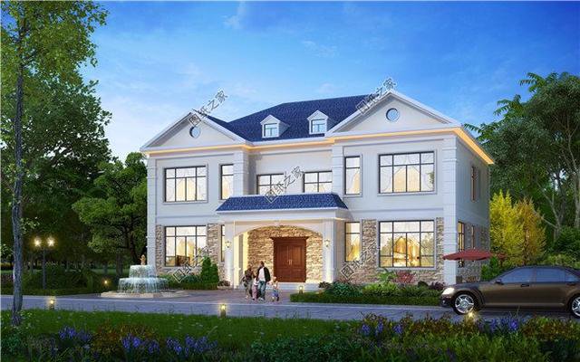 現(xiàn)代簡(jiǎn)約二層雙拼別墅，時(shí)尚美觀，兄弟攜手奔小康