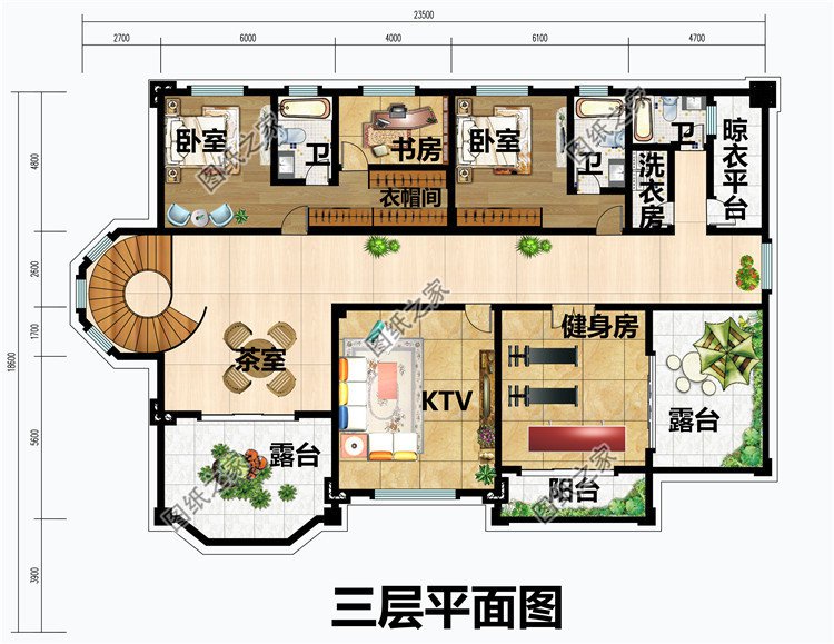 最好看大氣的豪華三層樓房設(shè)計(jì)圖