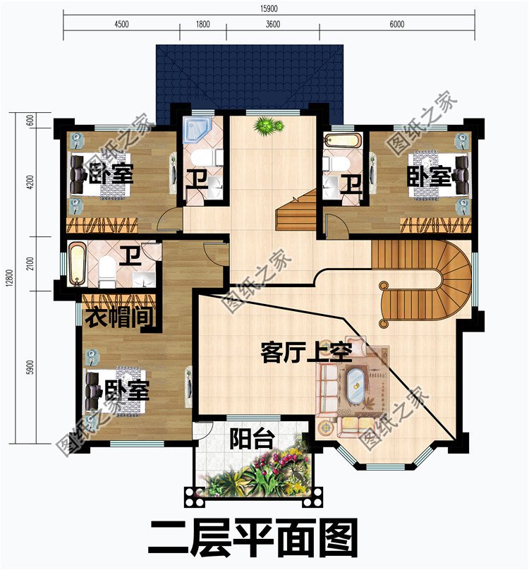 現(xiàn)代三層農(nóng)村民房設(shè)計(jì)圖及圖片