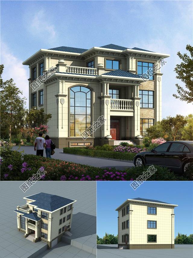 農(nóng)村歐式三間三層別墅，施工簡單性價比高，適合農(nóng)村建的才是最好的