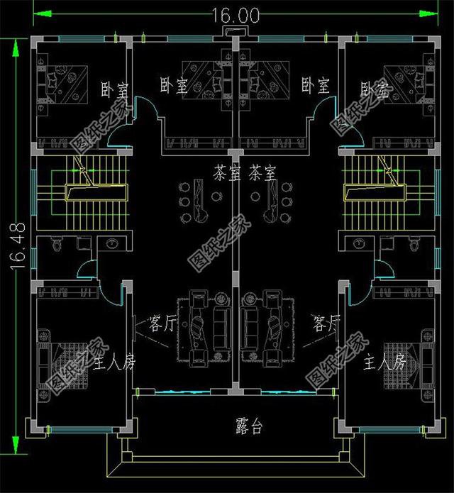 中式雙拼別墅設計，兄弟合建，日子越過越紅火