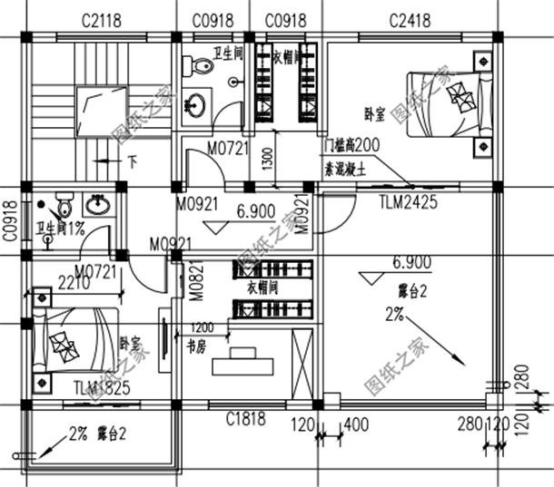 一百一十平方米的自建房設(shè)計(jì)圖，戶型特別接地氣，你猜蓋好多少