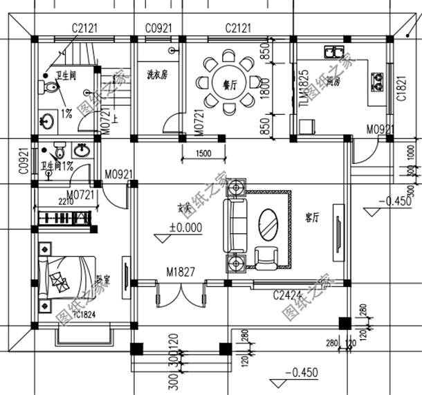 一百一十平方米的自建房設(shè)計(jì)圖，戶型特別接地氣，你猜蓋好多少