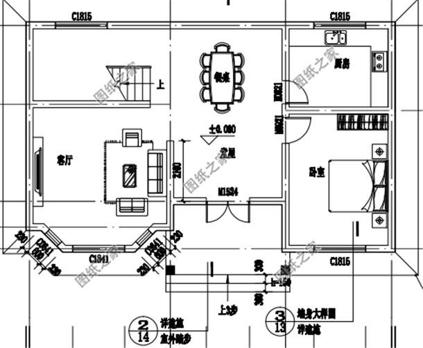 農(nóng)村90平米兩層小別墅戶型圖，簡單溫馨，最適合咱農(nóng)村建