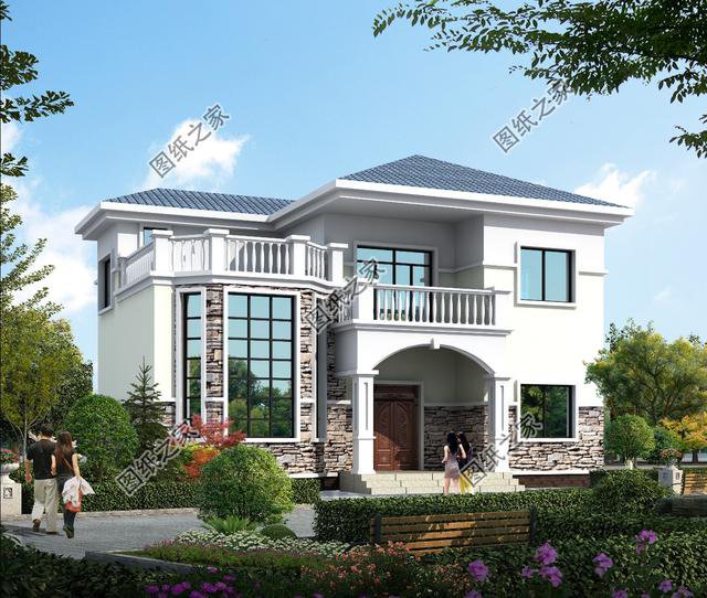 農(nóng)村90平米兩層小別墅戶型圖，簡單溫馨，最適合咱農(nóng)村建