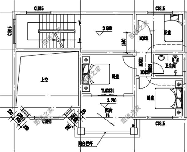 農(nóng)村90平米兩層小別墅戶型圖，簡單溫馨，最適合咱農(nóng)村建
