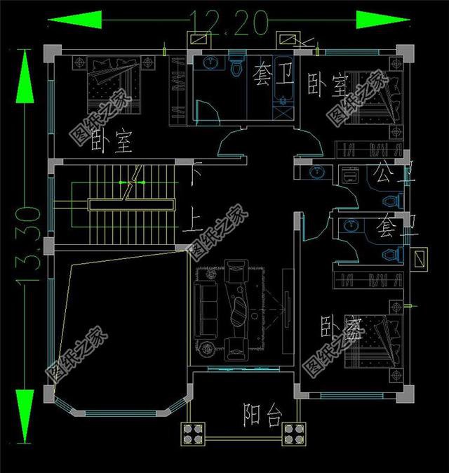 農(nóng)村三層樓房設(shè)計(jì)圖，簡單大氣，沒有讓你失望吧