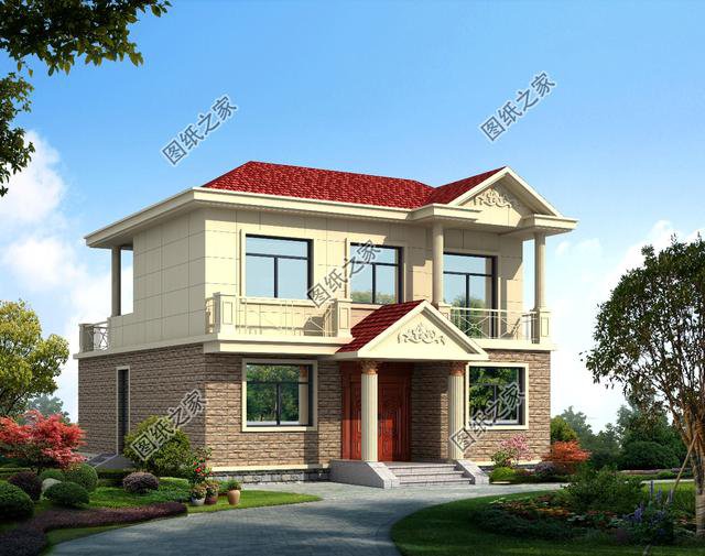 農(nóng)村新款二層房屋設(shè)計(jì)圖，每天進(jìn)進(jìn)出出，怎么著也得認(rèn)真挑一下吧