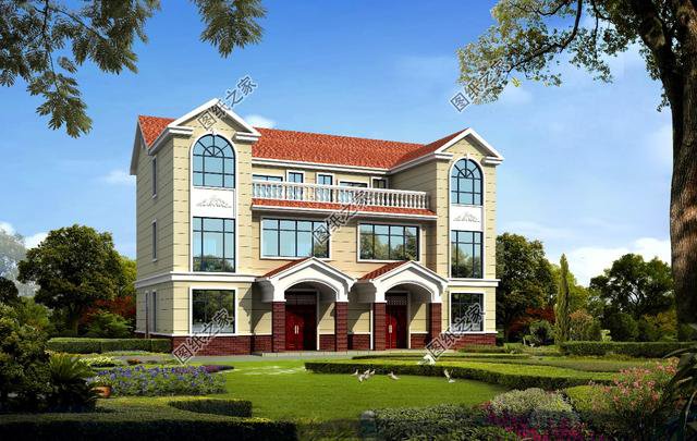 農(nóng)村一宅兩戶兄弟房效果圖，這樣建房，準沒錯