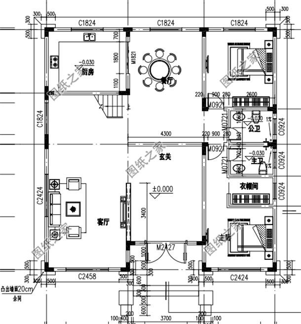 新農村自建房設計圖及效果圖大全，外觀典雅，室內布局經典且實用
