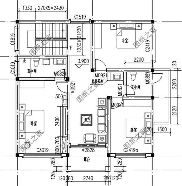 新農村自建房設計圖及效果圖大全，外觀典雅，室內布局經典且實用