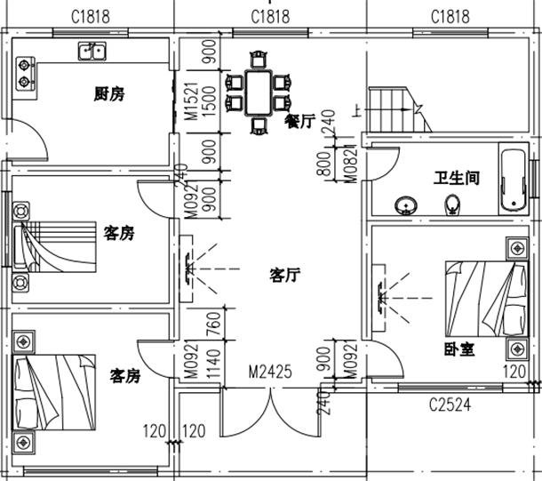 進(jìn)深10米的農(nóng)村房屋戶型圖，看看這幾款是不是你想要的設(shè)計(jì)圖