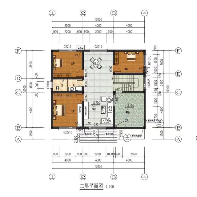 2024農(nóng)村二層自建房圖紙，面積適中，舒適美觀兼實(shí)用