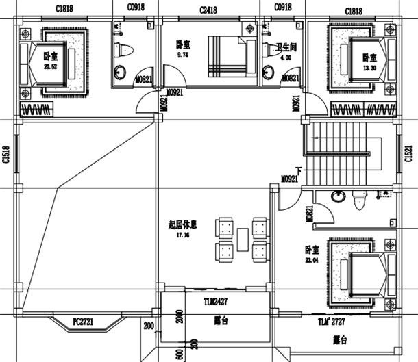 2024農(nóng)村二層自建房圖紙，面積適中，舒適美觀兼實(shí)用