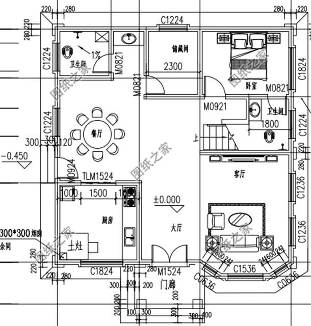 農村120平米普通建房設計圖，簡約大氣，有建房需求的朋友快收藏