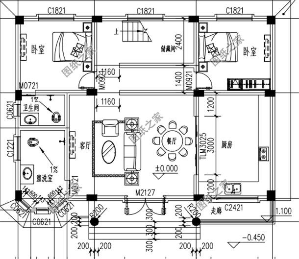 農(nóng)村二樓怎么設(shè)計戶型圖好看，請看這三棟，戶型完美造價經(jīng)濟