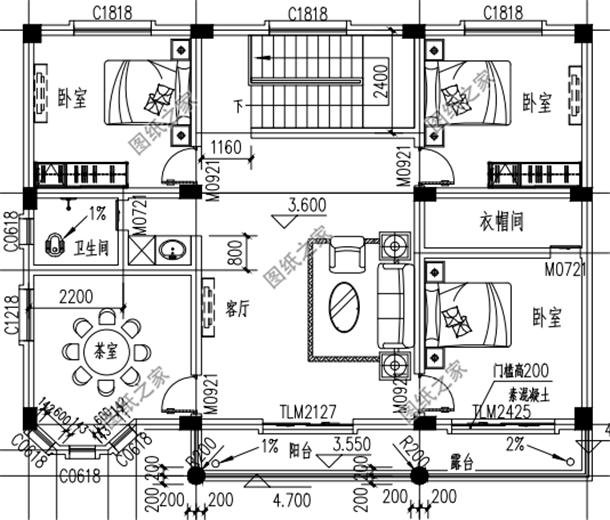 農(nóng)村二樓怎么設(shè)計戶型圖好看，請看這三棟，戶型完美造價經(jīng)濟