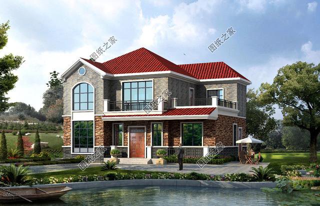 農(nóng)村四間宅基地蓋房設(shè)計圖，美觀大方包你滿意，蓋好引全村注目