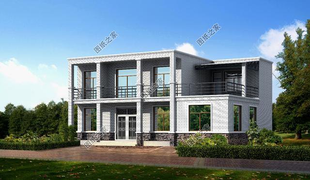 三款農(nóng)村平頂自建房效果圖，肆意享受屋頂花園，這樣的房子誰不喜歡？