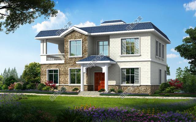 三款農(nóng)村平頂自建房效果圖，肆意享受屋頂花園，這樣的房子誰不喜歡？