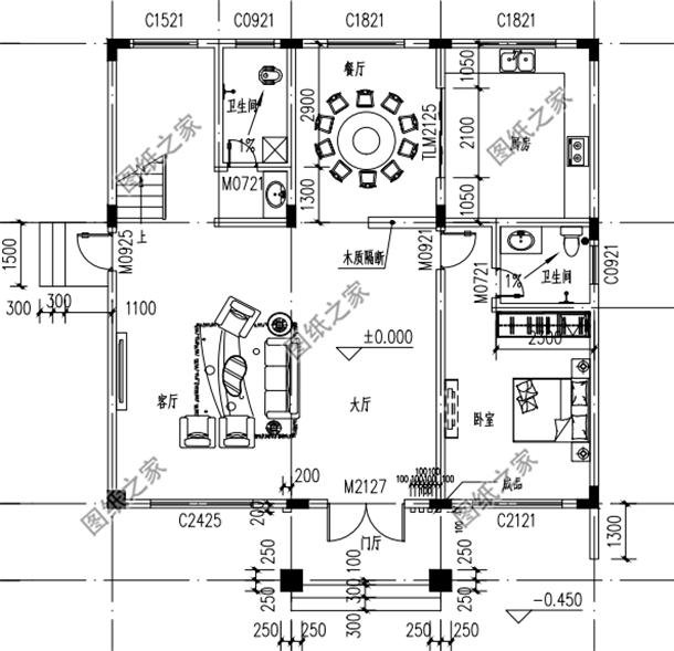 農(nóng)村簡(jiǎn)單二層別墅圖，效果圖和平面圖都有，最新推薦