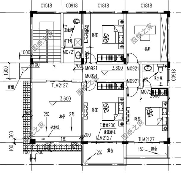 農(nóng)村簡(jiǎn)單二層別墅圖，效果圖和平面圖都有，最新推薦