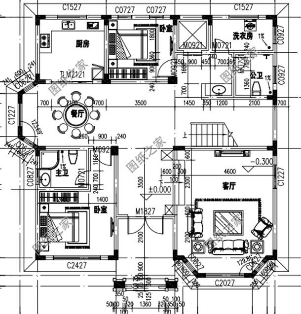 農(nóng)村簡(jiǎn)單二層別墅圖，效果圖和平面圖都有，最新推薦