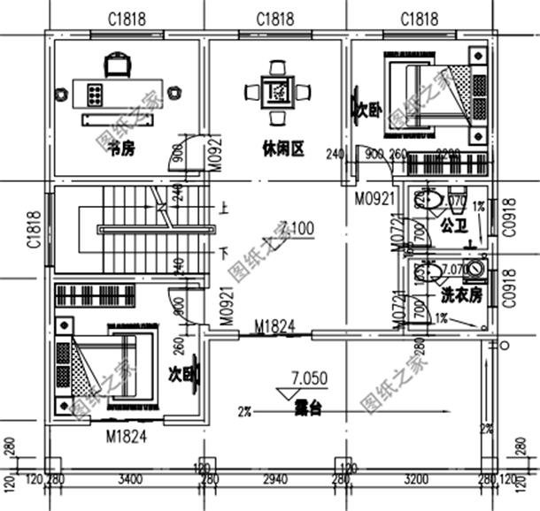 農(nóng)村自建房三層樓外觀效果圖，大氣內(nèi)部布局都無(wú)可挑剔