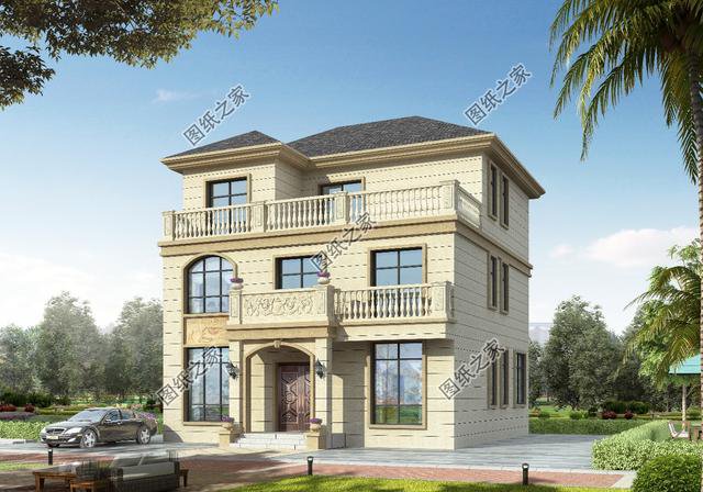 農(nóng)村自建房三層樓外觀效果圖，大氣內(nèi)部布局都無(wú)可挑剔