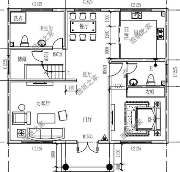 農(nóng)村自建房三層樓外觀效果圖，大氣內(nèi)部布局都無(wú)可挑剔