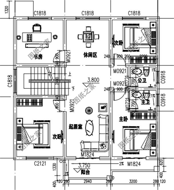 農(nóng)村自建房三層樓外觀效果圖，大氣內(nèi)部布局都無(wú)可挑剔