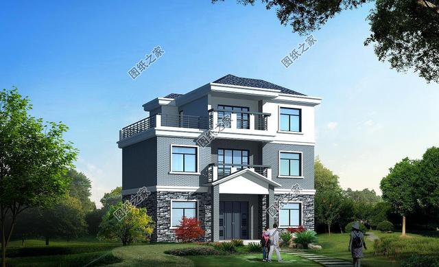 三款農(nóng)村住房設(shè)計圖，適合11米*8米的宅基地，收藏好開春就建