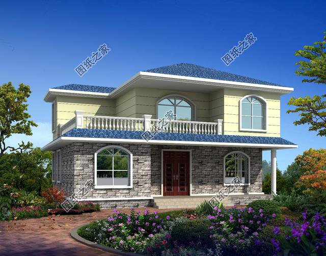 占地面積100平米二層別墅，農(nóng)村99%的人都選它