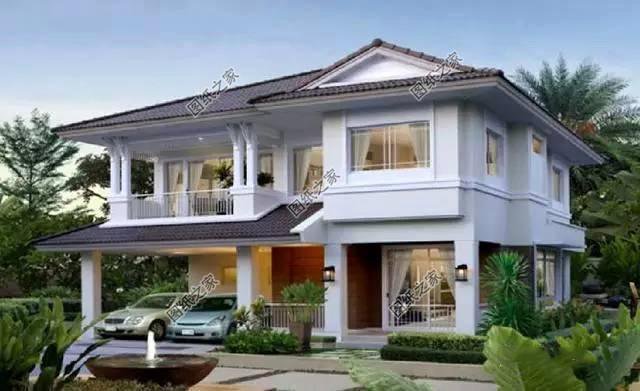 最流行現(xiàn)代簡(jiǎn)約別墅外觀圖，有效果圖和布局圖，實(shí)用是最大特點(diǎn)