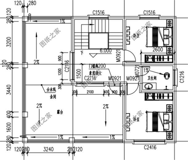 最流行現(xiàn)代簡(jiǎn)約別墅外觀圖，有效果圖和布局圖，實(shí)用是最大特點(diǎn)