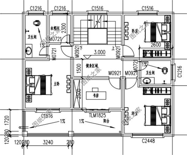 最流行現(xiàn)代簡(jiǎn)約別墅外觀圖，有效果圖和布局圖，實(shí)用是最大特點(diǎn)