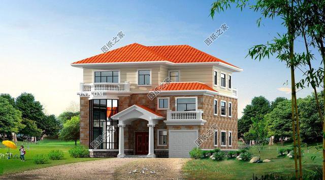 這里有農(nóng)村蓋房三層別墅設(shè)計(jì)效果圖，明天開春建房的必備