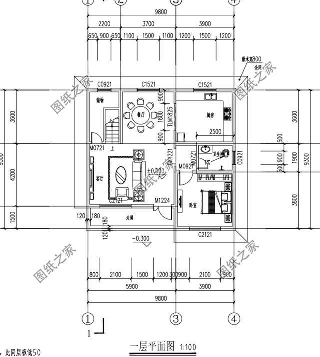 農(nóng)村90平米二層樓房設(shè)計圖，小巧精致，簡單容易建