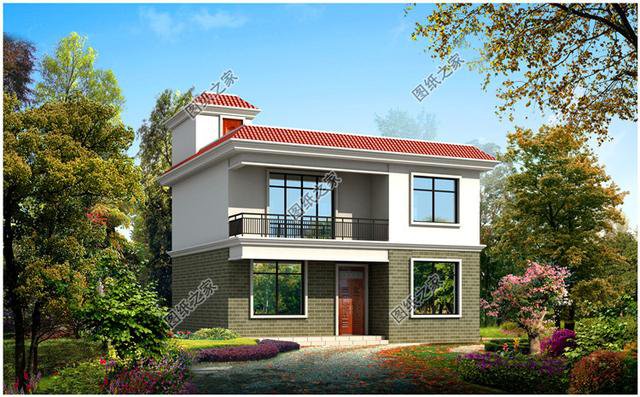 農(nóng)村90平米二層樓房設(shè)計圖，小巧精致，簡單容易建