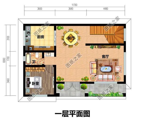 農(nóng)村90平米二層樓房設(shè)計圖，小巧精致，簡單容易建